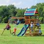 Beach Front All Cedar Wooden Swing Set
