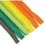 Nylon Zippers for Sewing, 4 Inch 100 PCs Bulk Zipper Supplies in 20 Assorted Colors; by Mandala Crafts