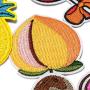 ZHDTW Bundle of 40pcs Various Fruit Iron on Patches for Kids Clothing Cute Small Apple Banana Iron Patches for Backpacks Jeans (DT039)