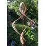 Stanwood Wind Sculpture Kinetic Copper Dual Helix Spinner Stanwood Wind Sculpture Kinetic Copper Dual Helix Spinner