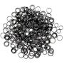 Cousin Jewelry Basics 6/8mm Split Ring, Gunmetal, 300-Piece