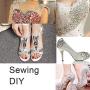 Towenm Sew On Rhinestones, 160PCS Sew On Glass Rhinestone, Sewing Claw Crystals, Metal Prong Setting Flatback Rhinestones, for Costume, Clothes, Garments (Crystal Clear/White, Mixed Shaps)