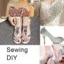 Towenm Sew On Rhinestones, 160PCS Sew On Glass Rhinestone, Sewing Claw Crystals, Metal Prong Setting Flatback Rhinestones, for Costume, Clothes, Garments (Crystal Clear/White, Mixed Shaps)