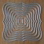 Nine Pieces Wavy Square Frames Metal Cutting Dies Handmade Stencils Metal Cutting Die for DIY Scrapbooking Photo Card Making Album Art Christmas Decorative Embossing Paper Dies