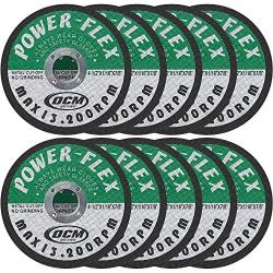 4 1/2 Inch x 1/16 Inch x 7/8 Inch Premium Cut Off Wheels - 10 pack, For Cutting all Ferrous Metals and Stainless Steel