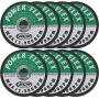 4 1/2 Inch x 1/16 Inch x 7/8 Inch Premium Cut Off Wheels - 10 pack, For Cutting all Ferrous Metals and Stainless Steel