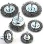 TILAX Wire Brush Wheel Cup Brush Set 6 Piece, Wire Brush for Drill 1/4 Inch Arbor 0.012 Inch Coarse Carbon Steel Crimped Wire Wheel for Cleaning Rust, Stripping and Abrasive, for Drill Attachment TILAX Wire Brush Wheel Cup Brush Set 6 Piece, Wire Brush for Drill 1/4 Inch Arbor 0.012 Inch Coarse Carbon Steel Crimped Wire Wheel for Cleaning Rust, Stripping and Abrasive, for Drill Attachment