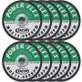 4 1/2 Inch x 1/16 Inch x 5/8 Inch Premium Cut Off Wheels - 10 PACK -, For Cutting all Ferrous Metals and Stainless Steel