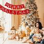 Whaline Merry Christmas Canvas Banners, Red Christmas Bunting Garland, Hanging Xmas Decorations for Fireplace Wall (13ft in Total)