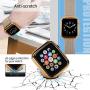 top4cus Environmental Soft Flexible TPU Anti-Scratch Lightweight Protective 38mm Iwatch Case Compatible with Apple Watch Series 5 Series 4 Series 3 Series 2 Series 1 - Gold