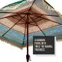 South Bay Board Co. - Premium Beach Umbrella - Extra Large for Complete Shade Coverage for 2 People -with XL Wind Vent, Stainless Metal Parts, and an Easy Crank Lift -Includes Carry Bag