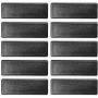 Prescott Plastics 1/2 x 1 1/2 Inch Rectangle Black Plastic Plug End Cap (10)