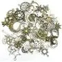 Celestial Mixed Sun Moon Star Charms, JIALEEY Wholesale Bulk Lots Antique Alloy Charms Pendants DIY for Necklace Bracelet Jewelry Making and Crafting, 100g(74PCS) Celestial Mixed Sun Moon Star Charms, JIALEEY Wholesale Bulk Lots Antique Alloy Charms Pendants DIY for Necklace Bracelet Jewelry Making and Crafting, 100g(74PCS)