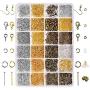 Paxcoo 2880 Pcs Jewelry Making Findings Supplies Kit with Open Jump Rings, Lobster Clasps, Crimp Beads, Screw Eye Pins, Head Pins, Earing Hooks and Earing Backs Paxcoo 2880 Pcs Jewelry Making Findings Supplies Kit with Open Jump Rings, Lobster Clasps, Crimp Beads, Screw Eye Pins, Head Pins, Earing Hooks and Earing Backs