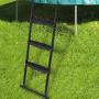 Gardenature Trampoline Ladder-3 Steps Wide-Step Ladder-Black