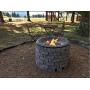 Onlyfire 30 Inches Black Steel Round Fire Pit Burner Ring, Tripple Ring