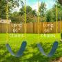 Lovely Snail Swing Seat 2 Pack Heavy Duty Swing Set Swings with Carabiners, Playground Playset Accessories Replacement Fully Assembled for Outdoor Backyard
