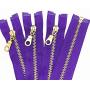 WKXFJJWZC Set of 20 Pieces 5# Brass Metal Separate Zippers in with Donut Zippers Pulls 12 Inch（20Color） (12inch)