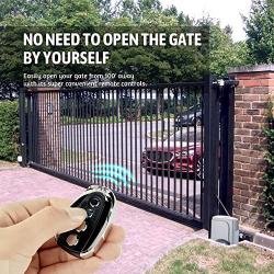 CO-Z Automatic Sliding Gate Opener with 2 Remote Controls, Electric Rolling Driveway Slide Gate Motor, Complete Gate Operator Hardware Security System Kit for Sliding Gate Up to 40 Feet