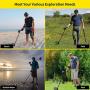 Metal Detectors for Youth & Kids, High Accuracy 10'' Waterproof Discovery Metal Detector, 3 Audio Tone & DISC Modes, Junior Metal Detector Aneken -GC1020