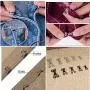 80 Set Sewing Hooks and Eyes Closure for Bra, Fur Coat Jacket and Clothing, Metal Buttons Trousers Hook, Silver and Black, 4 Sizes 80 Set Sewing Hooks and Eyes Closure for Bra, Fur Coat Jacket and Clothing, Metal Buttons Trousers Hook, Silver and Black, 4 Sizes