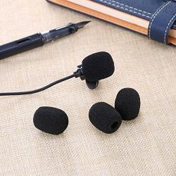 eBoot 5 Pack Mini-size Lapel Headset Microphone Windscreen, Black