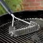 Weber 6494 12-Inch 3-Sided Grill Brush, Black Weber 6494 12-Inch 3-Sided Grill Brush, Black