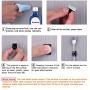 eBoot 100 Pieces Adhesive Cable Clips Wire Clips Cable Wire Management Wire Cable Holder Clamps Cable Tie Holder for Car, Office and Home