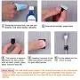 eBoot 100 Pieces Adhesive Cable Clips Wire Clips Cable Wire Management Wire Cable Holder Clamps Cable Tie Holder for Car, Office and Home