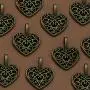 AKOAK 30 Pieces Antique Bronze Alloy Metal Heart Shape Hollow Charms Pendants for Jewelry Making DIY Bracelet Necklace AKOAK 30 Pieces Antique Bronze Alloy Metal Heart Shape Hollow Charms Pendants for Jewelry Making DIY Bracelet Necklace