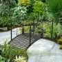 Outsunny 4’ Metal Arched Backyard Decorative Garden Bridge - Black Bronze Outsunny 4’ Metal Arched Backyard Decorative Garden Bridge - Black Bronze