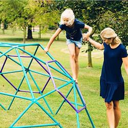 Plum PHOBOS Climbing Dome - Fun Geometric Childrens Dome Climber - Perfect Kids Playground Addition - Teal/Purple Color