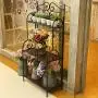 45-Inch Freestanding Scrollwork Design Metal Foldable 3-Tier Plant & Home Décor Display Stand Rack/Book Shelf 45-Inch Freestanding Scrollwork Design Metal Foldable 3-Tier Plant & Home Décor Display Stand Rack/Book Shelf