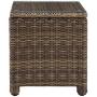 Crosley Furniture KO70051WB-NV Bradenton Outdoor Wicker 5-Piece Set (Sofa, 2 Arm Chairs, Side & Coffee Table), Brown with Navy Cushions