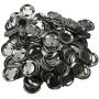 DAWEI 200Pcs 2'' & 50mm Top/Metal-Bottom Cover Clip Pin Blank Badge & Button Parts for Badge Maker Machine