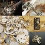 Surepromise 50g Cyberpunk Vintage Steampunk Jewelry Cogs Gears Wheels Watch Parts Craft Arts