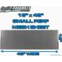 CCG 16''x48'' Small Perforated Grill Mesh Sheet - Gloss Black