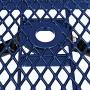72'' Rectangular Picnic Table, Surface Mount, Blue