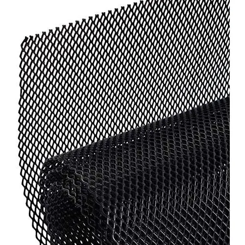 AggAuto Universal 40''x13'' Car Grill Mesh - Aluminum Alloy Automotive Grille Insert Bumper Rhombic Hole 3x6mm, One of the Most Multifunctional Shape Grids Black AggAuto Universal 40''x13'' Car Grill Mesh - Aluminum Alloy Automotive Grille Insert Bumper Rhombic Hole 3x6mm, One of the Most Multifunctional Shape Grids Black