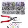 200 Sets Snap Fasteners Kit Tool, Metal Snap Buttons Rings with Fastener Pliers Press Tool Kit for Clothing 10 Colors 9.5mm by cenoz 200 Sets Snap Fasteners Kit Tool, Metal Snap Buttons Rings with Fastener Pliers Press Tool Kit for Clothing 10 Colors 9.5mm by cenoz
