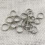WUBOECE 300 PCS 8mm Metal Split Ring Nickel Plated Small Key Chain Ring Part for Connecting Clasps Charms Links and Ornament Crafts, Silver