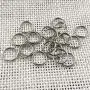 WUBOECE 300 PCS 8mm Metal Split Ring Nickel Plated Small Key Chain Ring Part for Connecting Clasps Charms Links and Ornament Crafts, Silver