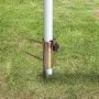 AMMSUN Beach Umbrella Sand Anchor,Heavy Duty Metal Beach Umbrella Holder-Stands-Sand Grass Auger with Carry Bag,One Size Fits All for Flag, Umbrella, Fishing Rod, Ideal for Use in Soil, Sand (Grass)