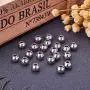 NBEADS 100 Pcs 8mm Metal Spacer Beads, 304 Stainless Steel Round Beads Smooth Rondelle Loose Beads for DIY Jewelry Making Findings NBEADS 100 Pcs 8mm Metal Spacer Beads, 304 Stainless Steel Round Beads Smooth Rondelle Loose Beads for DIY Jewelry Making Findings
