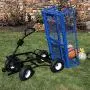 Sunnydaze Utility Steel Dump Garden Cart, Outdoor Lawn Wagon with Removable Sides, Heavy-Duty 660 Pound Capacity, Blue Sunnydaze Utility Steel Dump Garden Cart, Outdoor Lawn Wagon with Removable Sides, Heavy-Duty 660 Pound Capacity, Blue