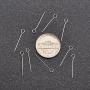 Pandahall 500pcs 22 Gauge 304 Stainless Steel Open Eyepins 3/4 Inch (20mm) for DIY Jewelry Making