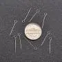 Pandahall 500pcs 22 Gauge 304 Stainless Steel Open Eyepins 3/4 Inch (20mm) for DIY Jewelry Making