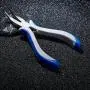 Pandahall 1pc Carbon-Hardened Steel Ferronickel Bent Nose Metal Finding Bedning Tool Handy Jewelry Plier 5x2.28 Inch