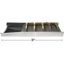 ASR Outdoor 27" Compact Aluminum Sluice Box with Flared Mouth Gold Prospecting Equipment
