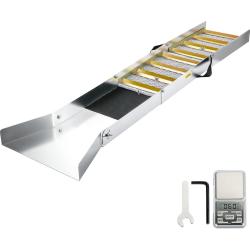 VEVOR Folding Aluminum Alloy Sluice Box, Compact 50 inches